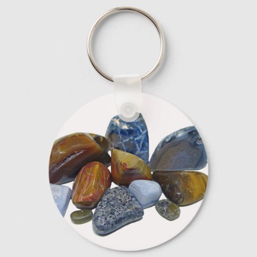 Polished Rocks Keychain