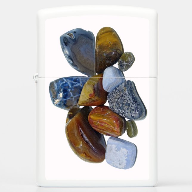 Polished Rocks Zippo Lighter (Front)