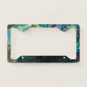 Polished Shell License Plate Frame
