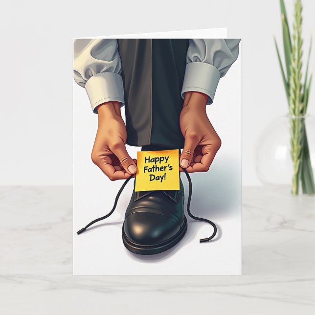 Polished Shoe Fathers Day Card (Front)