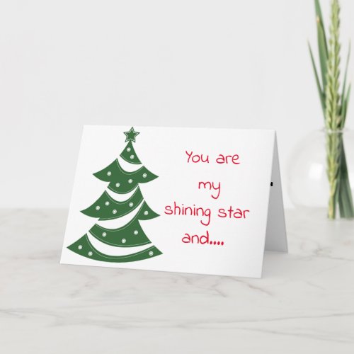 POLISHER OF YOUR SHINING STAR CHRISTMAS LOVE CARD