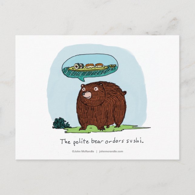 Polite Bear card (Front)
