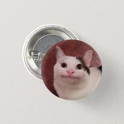Polite Cat Meme Pin Button