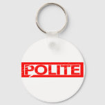 Polite Stamp Keychain