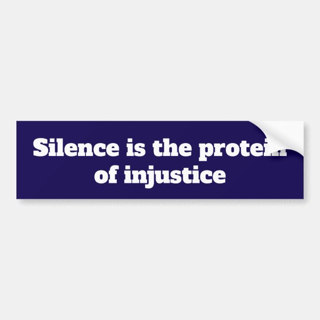 Political activism quote bumper sticker (Front)