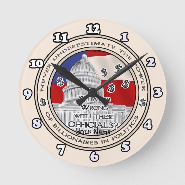 Political Billionaires Clock (Front)