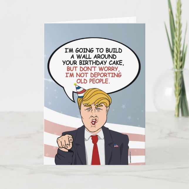 Political Birthday Greeting Card (Front)