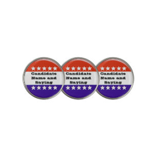 Political Button Golf Ball Marker