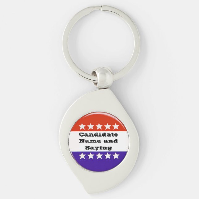 Political Button Keychain (Front)