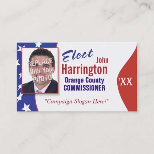 Political Campaign Business Card Elect