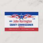 Political Campaign Card - County Commissioner