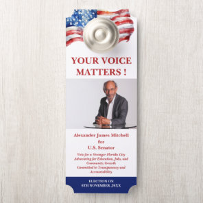 Political Campaign Election Door Hanger