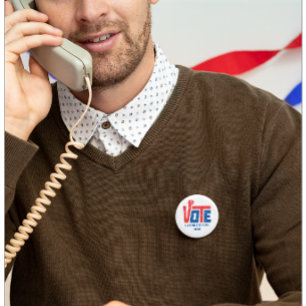 Political Campaign Election Giveaways Button