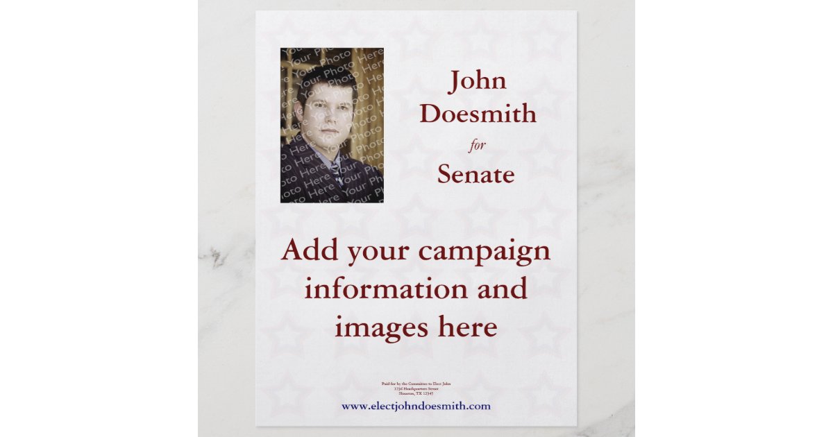 Political Campaign Flyer Template
