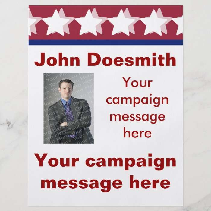 Political Campaign Flyer Template