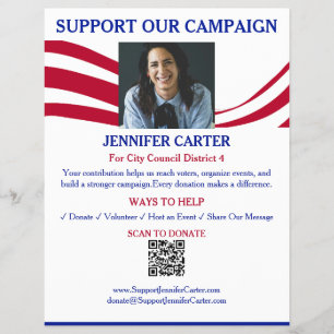 Political Campaign Fundraising  Flyer
