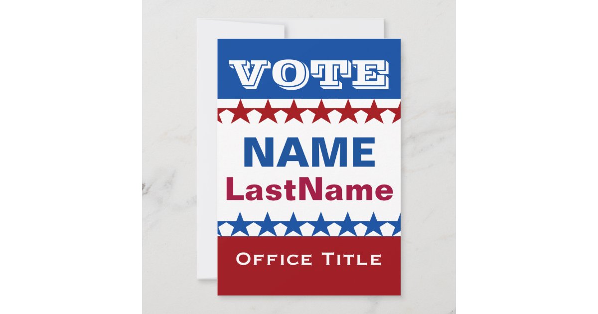 Political Campaign Invitation | Zazzle