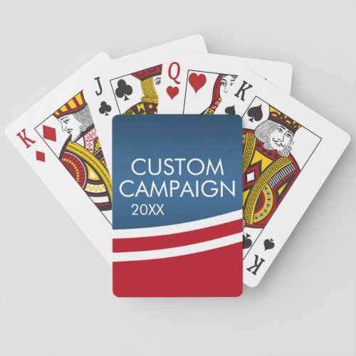 Political Campaign _ modern swoop Playing Cards