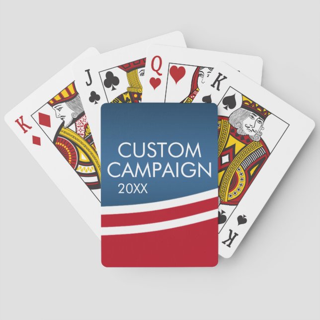 Political Campaign - modern swoop Poker Cards (Back)