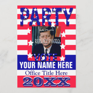 Political Campaign Party Invitation
