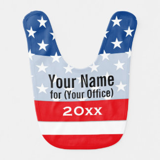 Political Campaign Patriotic Printed Candidate Bib