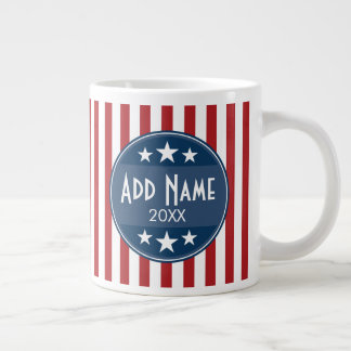 Political Campaign - Patriotic Stars and Stripes Giant Coffee Mug