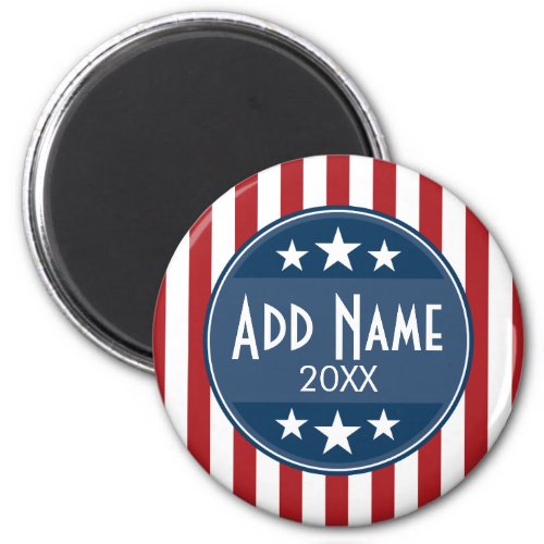 Political Campaign _ Patriotic Stars and Stripes Magnet