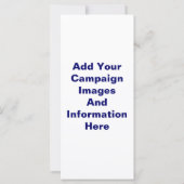 Political Campaign Rack Card Template (Back)