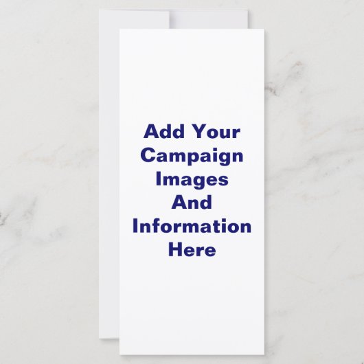 Political Campaign Rack Card Template (Back)