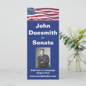 Political Campaign Rack Card Template (Standing Front)
