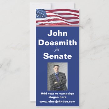 Political Campaign Rack Card Template by campaigncentral at Zazzle