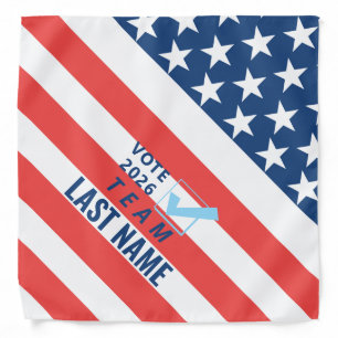 Political Campaign Rally Stars & Stripes Custom Bandana