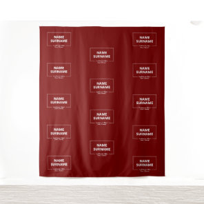 Political Campaign Red GOP Media Step and Repeat Tapestry