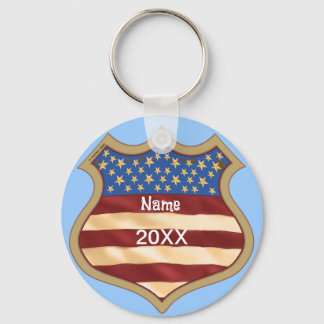 Political Campaign Shield  Keychain