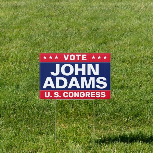 Political Campaign Simple Custom Yard Sign