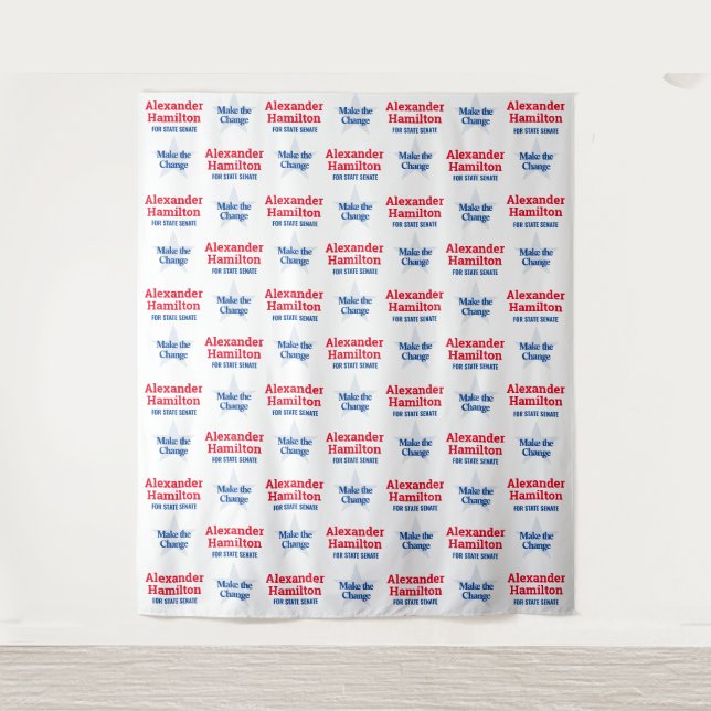 Political Campaign | Step and Repeat Backdrop (Front)