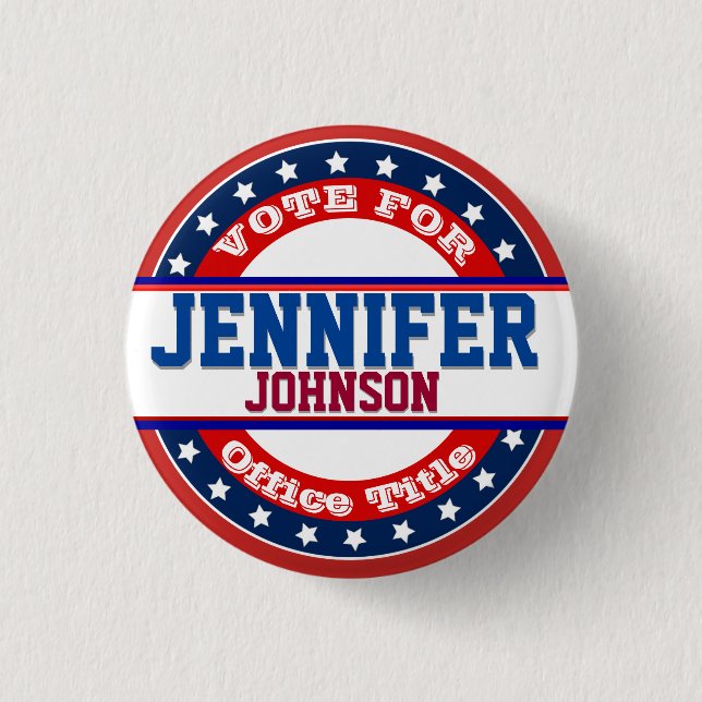 Political Campaign Template Button (Front)
