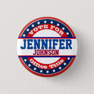 Political Campaign Template Button