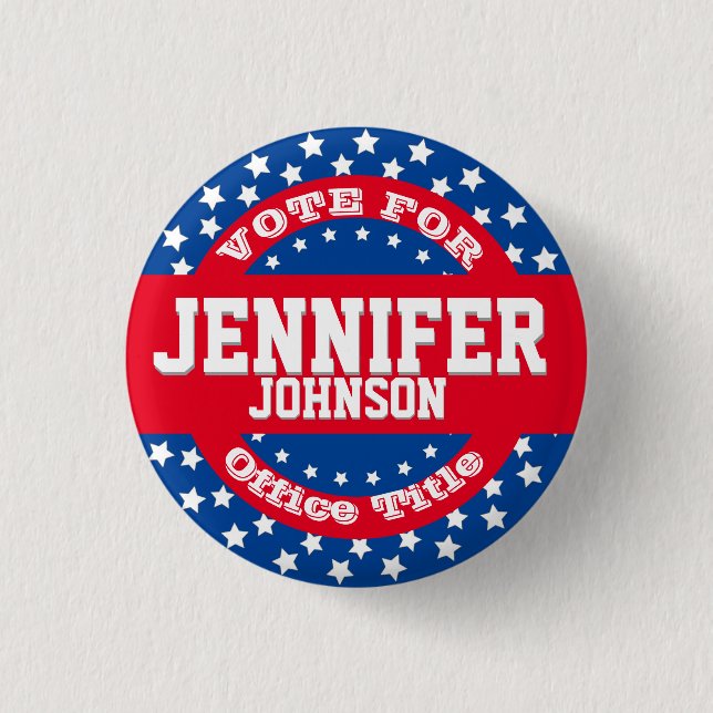 Political Campaign Template Button (Front)