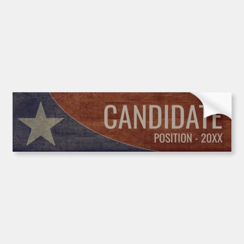 Political Campaign _ vintage stars and stripes Bumper Sticker