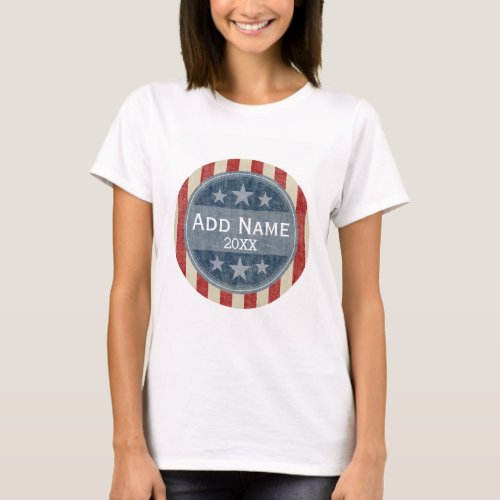 Political Campaign _ vintage stars and stripes T_Shirt