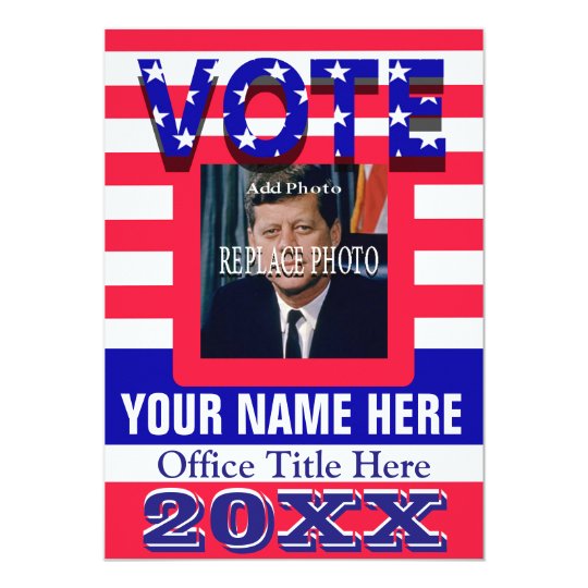 Political Campaign Vote Invitation | Zazzle.com