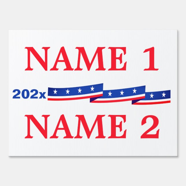 Political Candidate 202x election Sign (Front)
