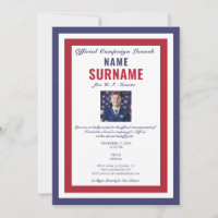 Political Candidate Official Campaign Gala Dinner