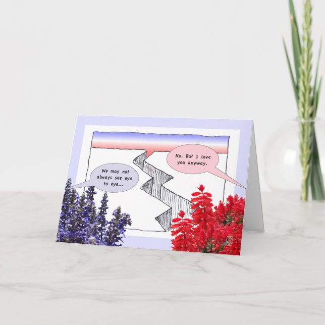 Political CHASM 4 Personalize Greeting Card (Front)