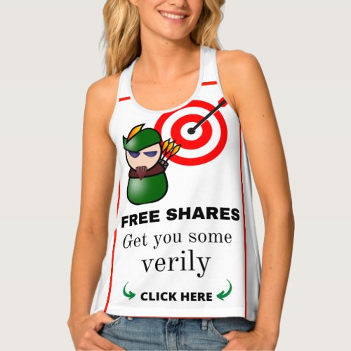 Political Christmas Gift FREE SHARES OF STOCK Tank Top