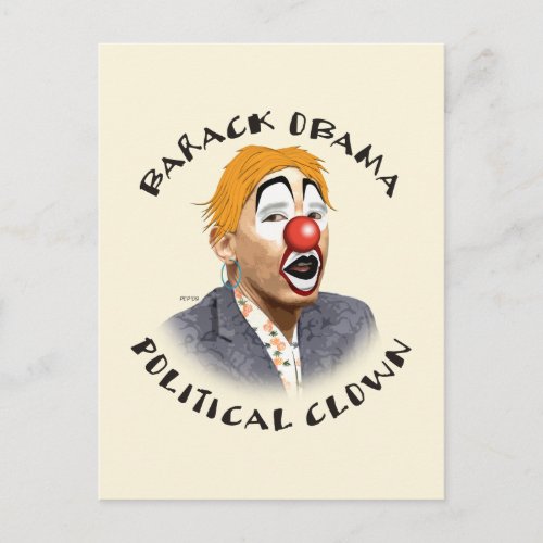 Political Clown Postcard