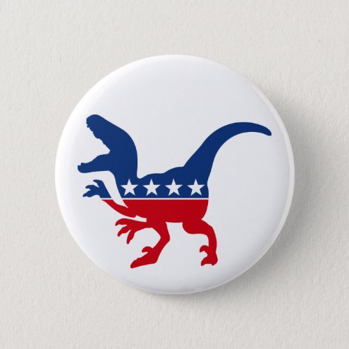 Political Dinosaur Button