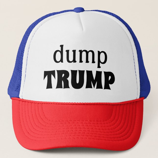 Political Dump Trump Trucker Hat (Front)