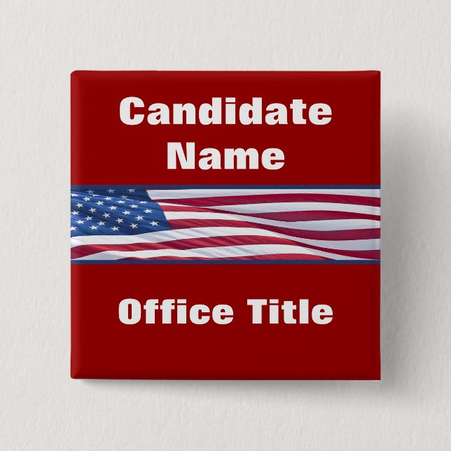Political Election Campaign Buttons (Front)